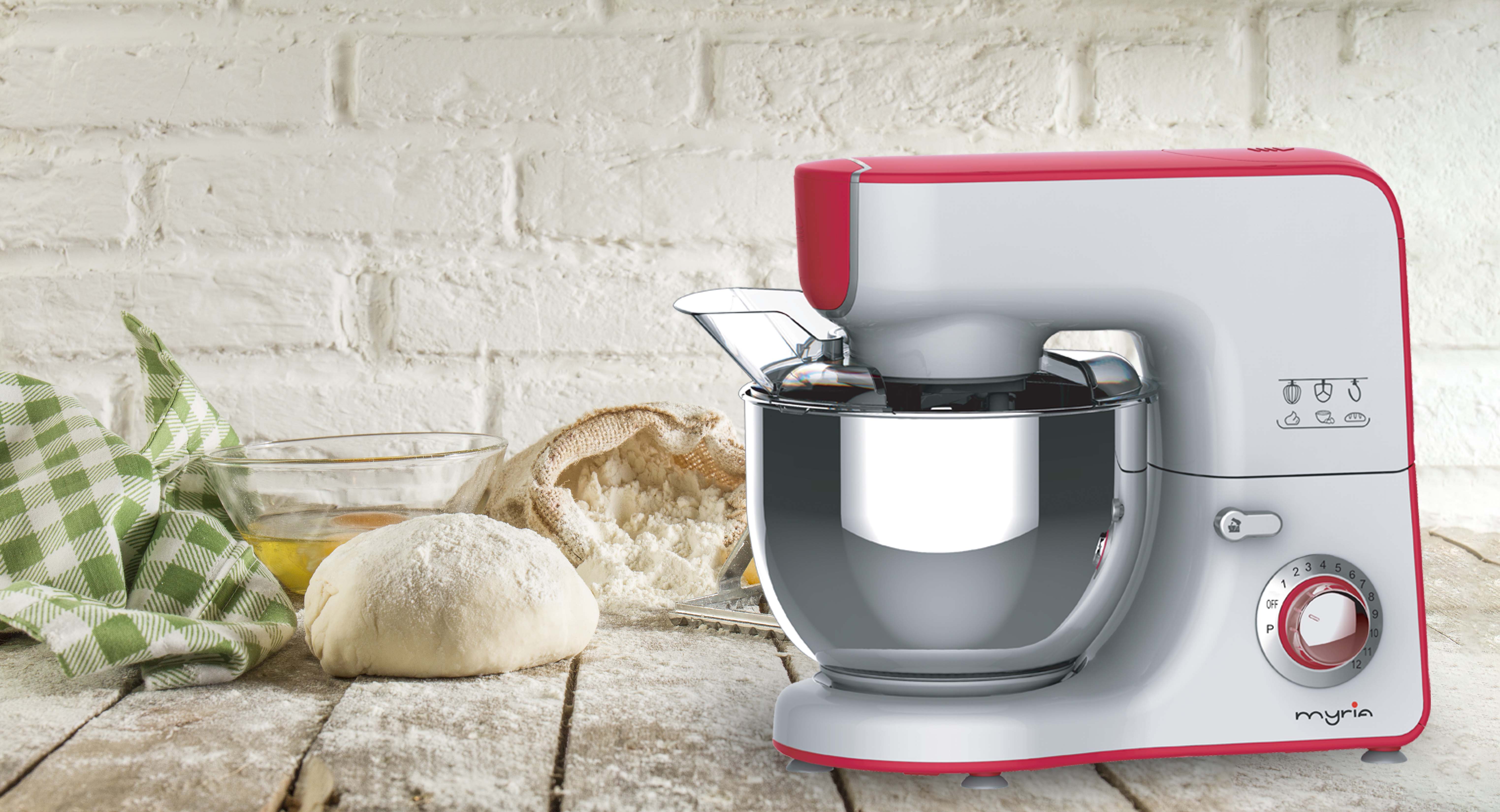 MYRIA MY4098 Multi-function stand mixer with 7 speed settings